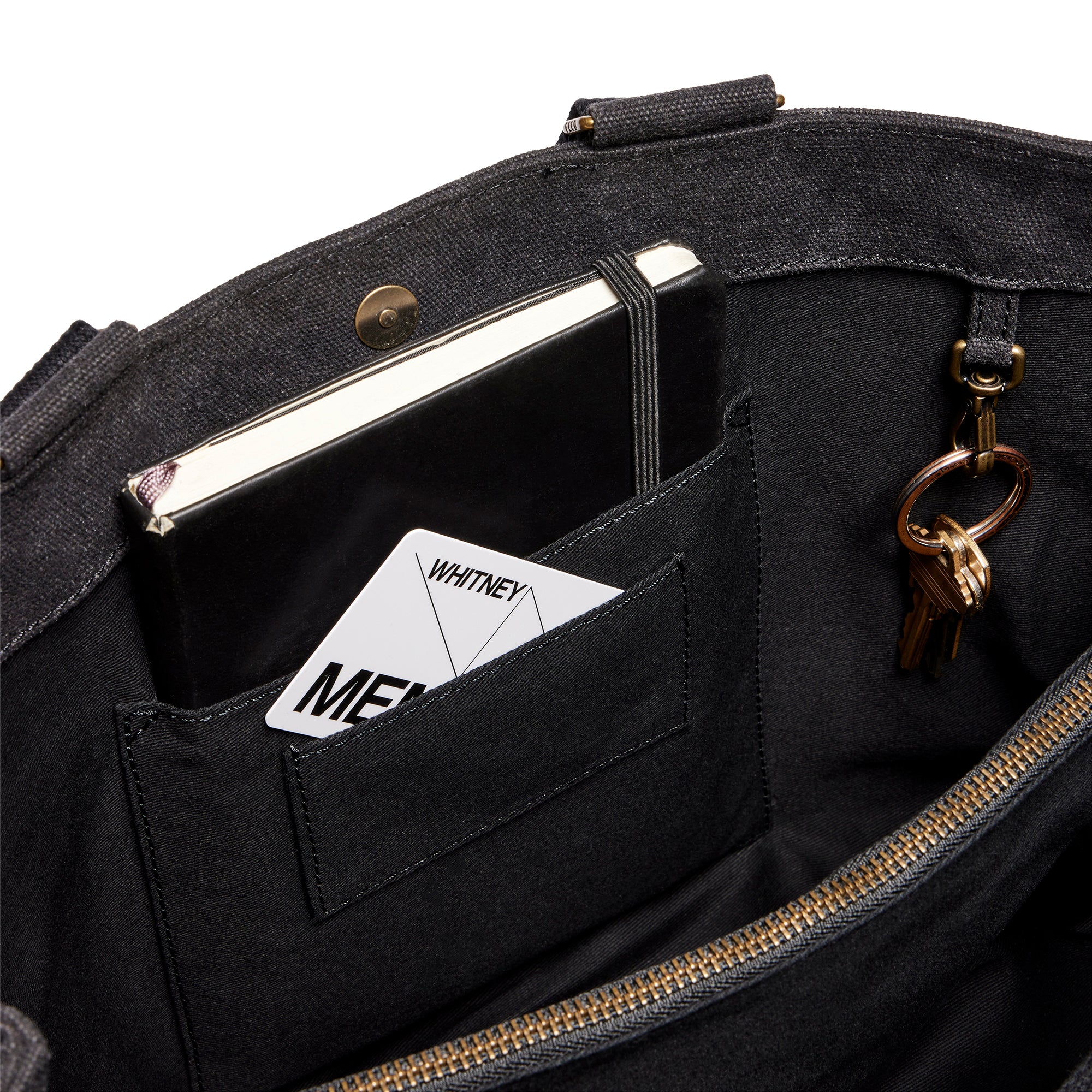 Black | Interior pockets black Work Bag