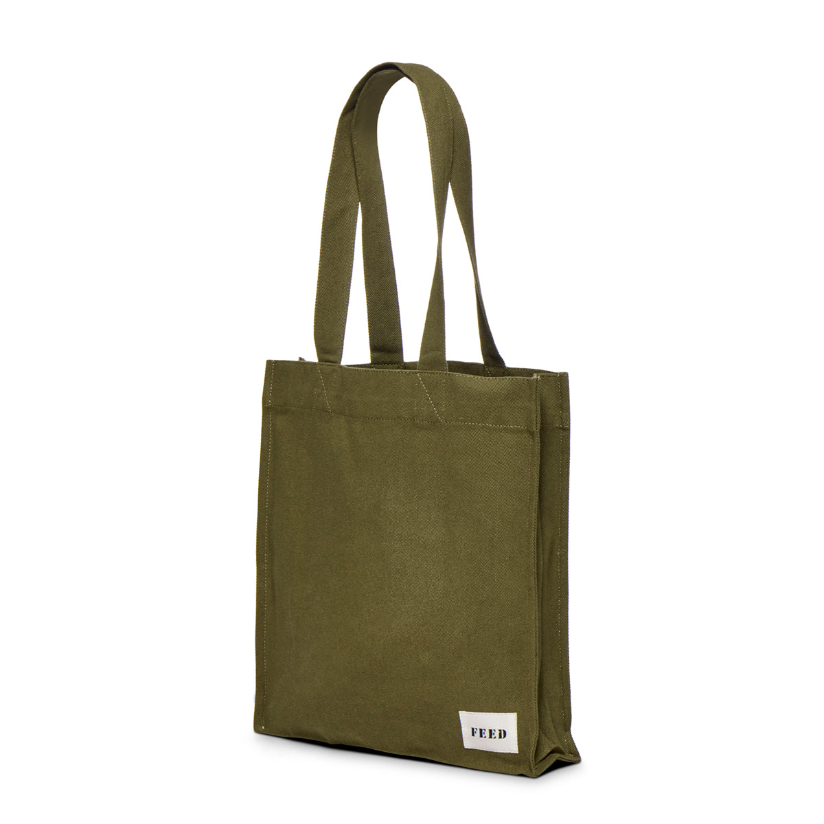 Army Green | Side of army green Book Bag