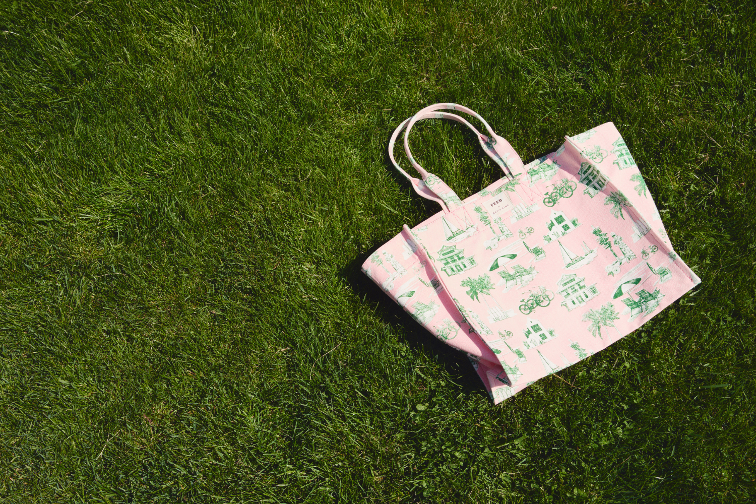 FEED x Katie Kime Florida Toile Carryall Tote FEED x Katie Kime Florida Toile Carryall Tote