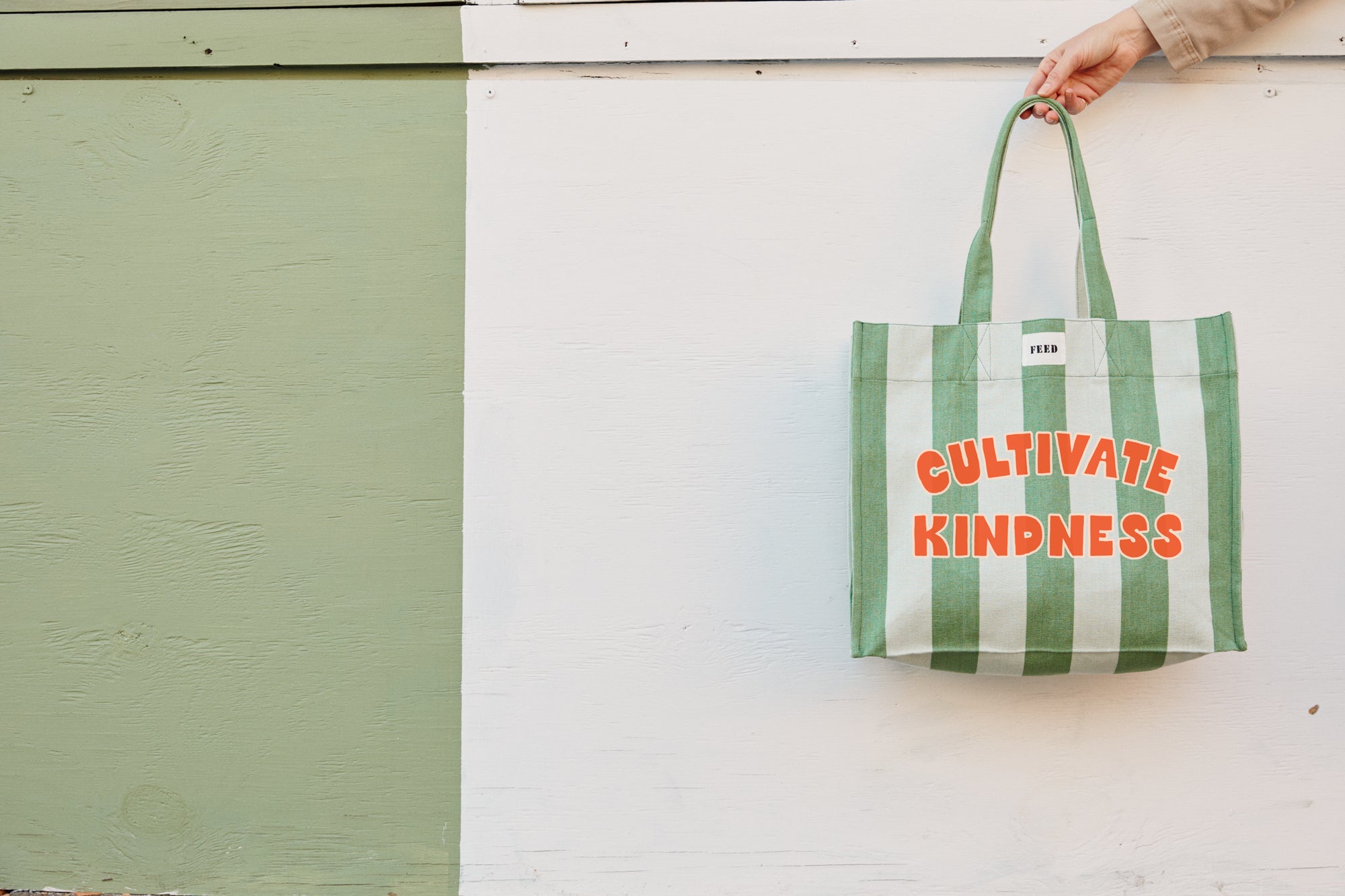 Green Cabana Stripe  | Lifestyle Cabana Stripe Carryall