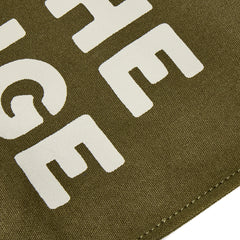 Be The Change Carryall | detail of Be The Change Carryall army green