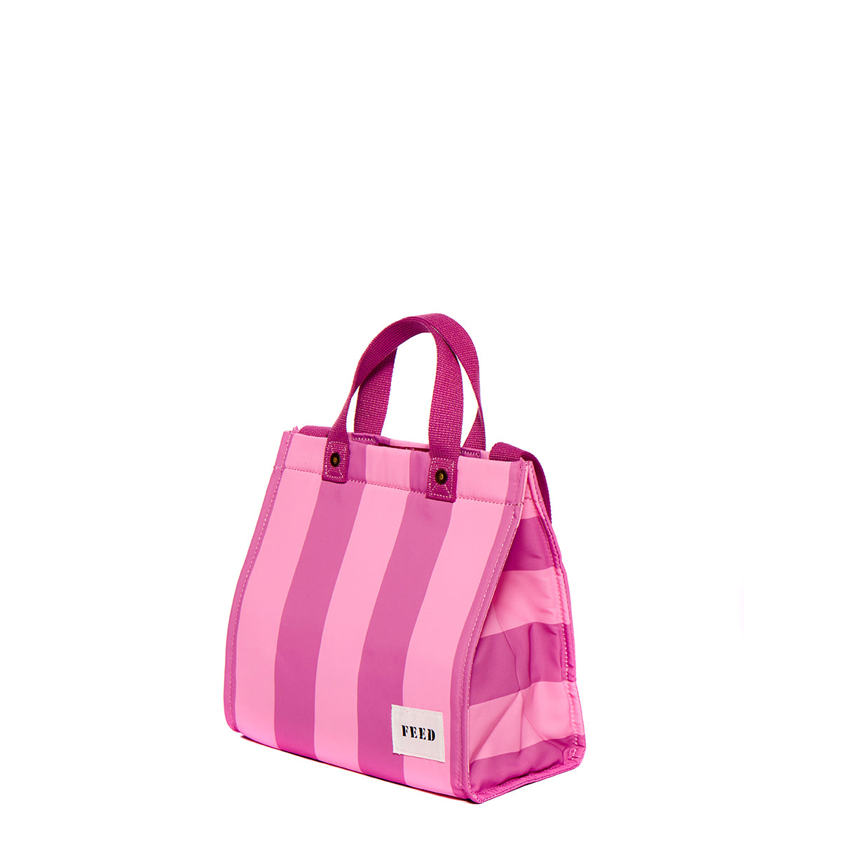 Side | Lunch Bag Pink Cabana Stripe