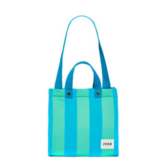 Front Strap Up | Lunch Bag Blue Cabana Stripe