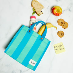 Laydown | Lunch Bag Blue Cabana Stripe