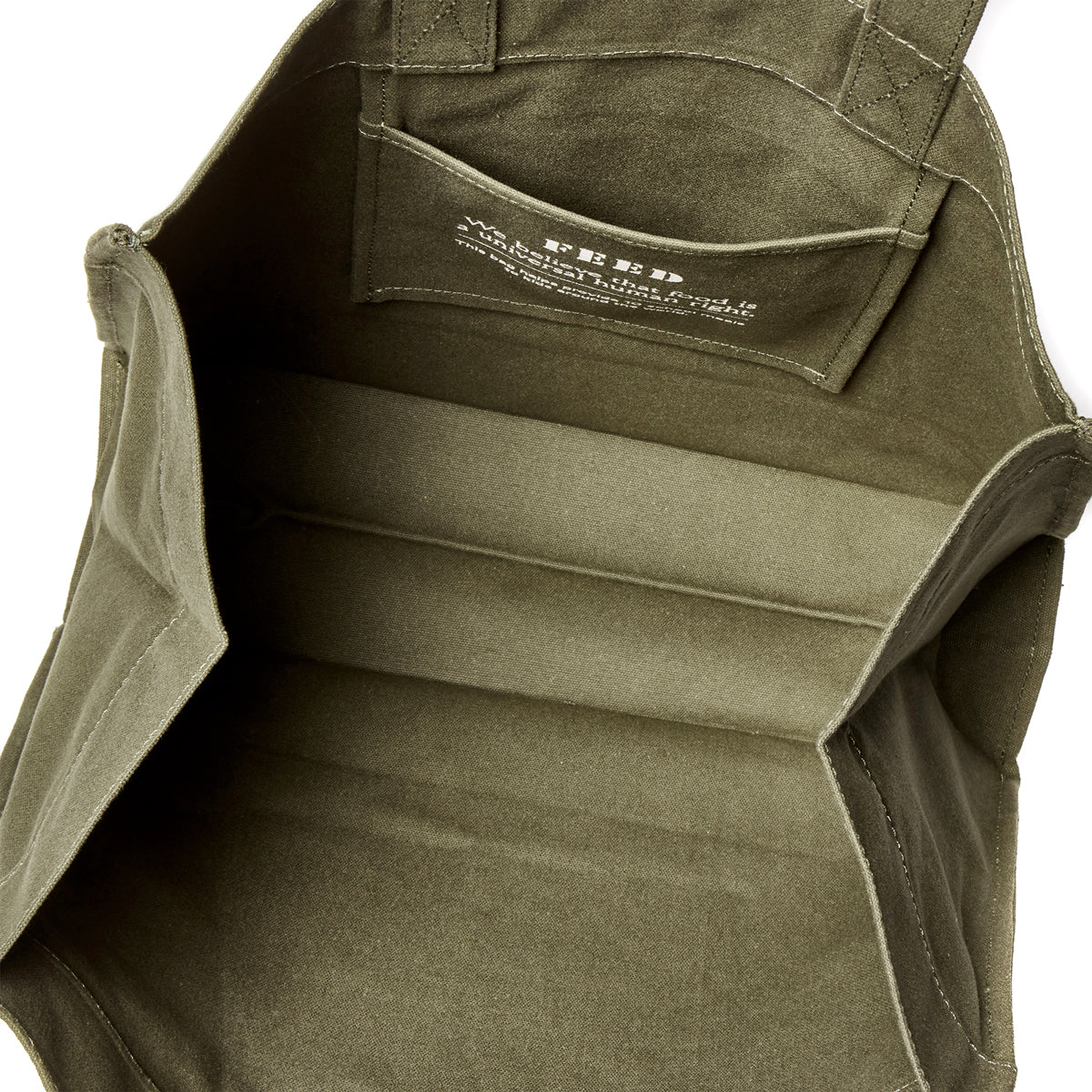 Army Green | Interior of army green Carryall