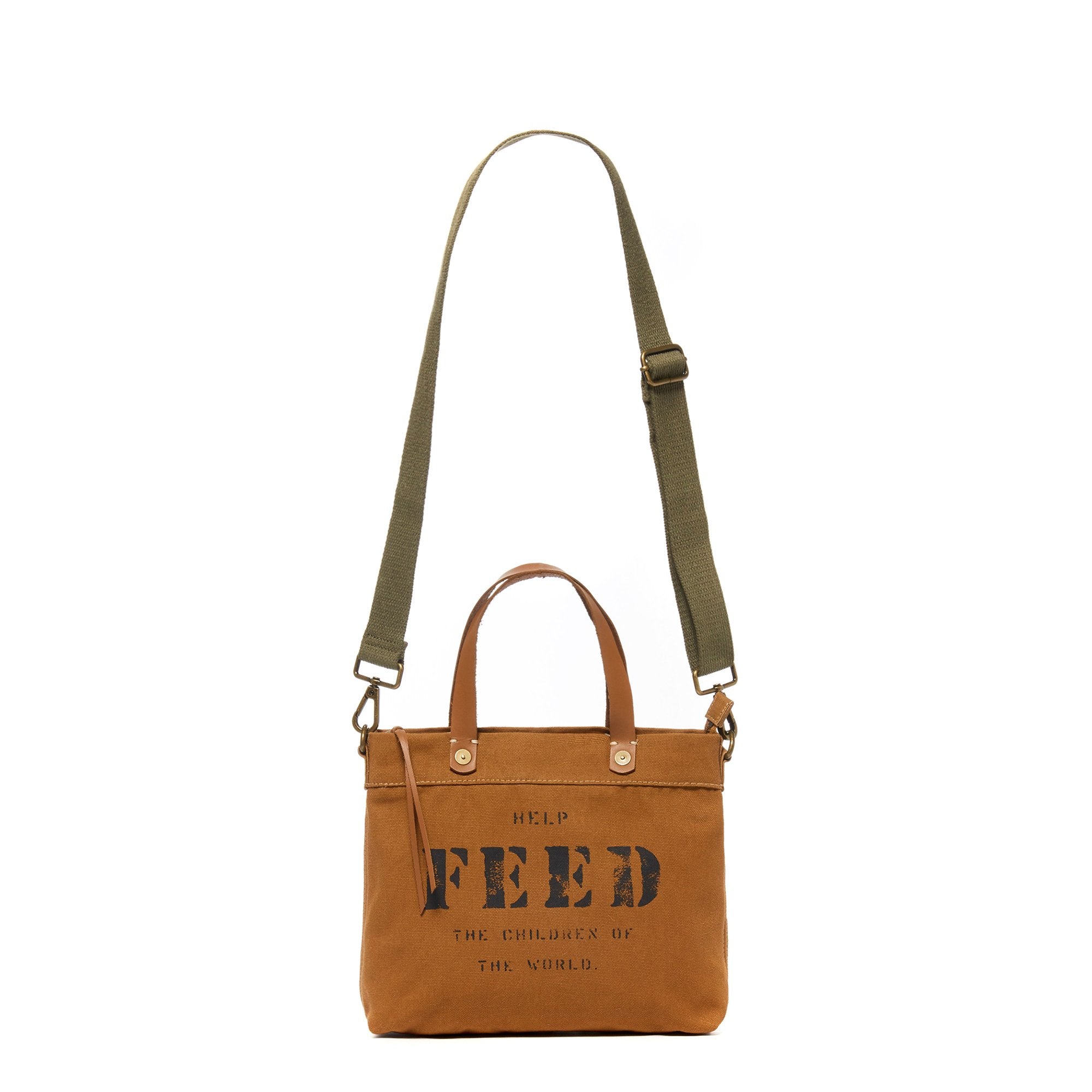 Canvas Eleanor Ochre | Front with strap