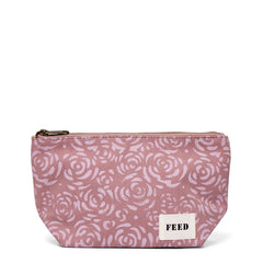 Rose block print | Pouch front