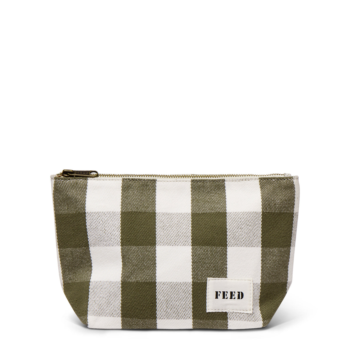Green Gingham | Pouch front