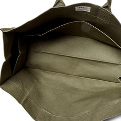 Army Green | overhead of army green XL Market Tote
