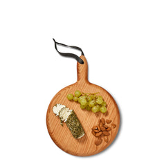 Circle serving board | with cheese assortment