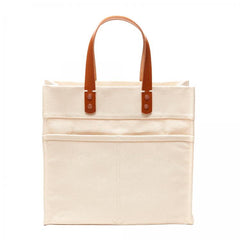 Natural | back of natural market tote 