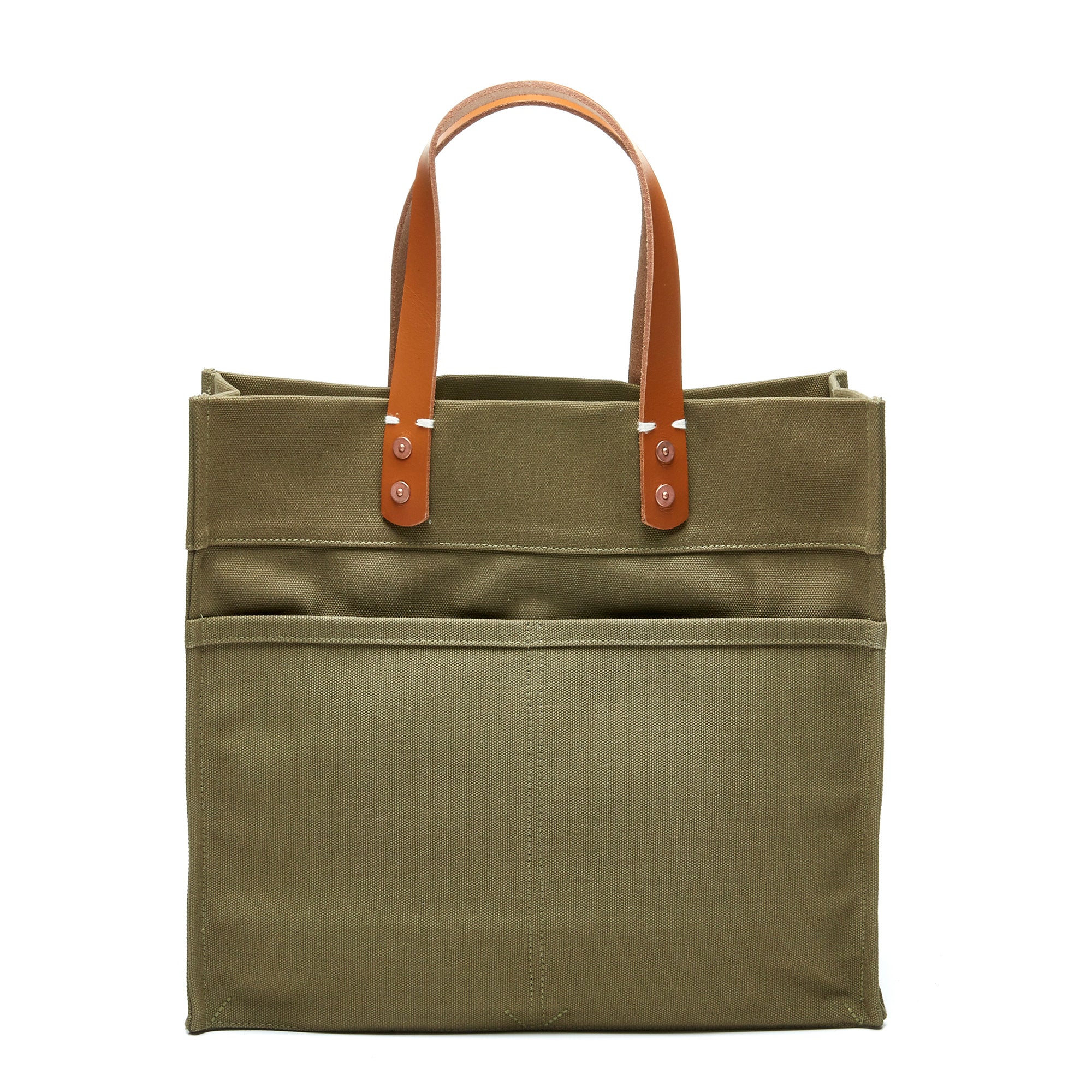 Army Green | back of army green market tote