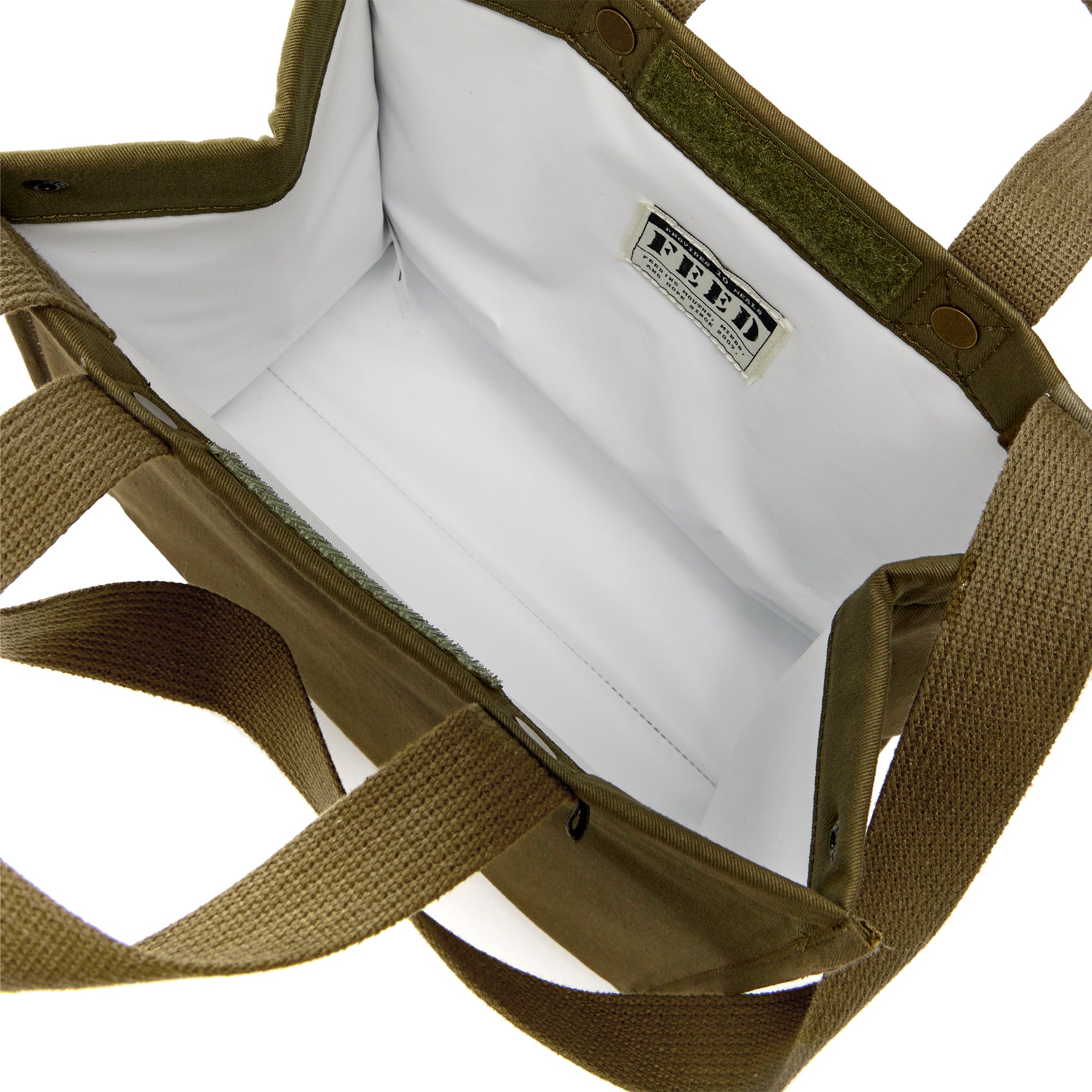 Army Green | lunch bag interior