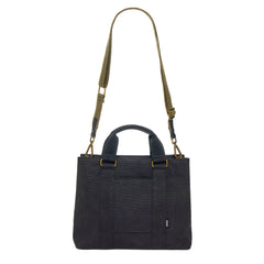 Black | small canvas work bag with crossbody strap
